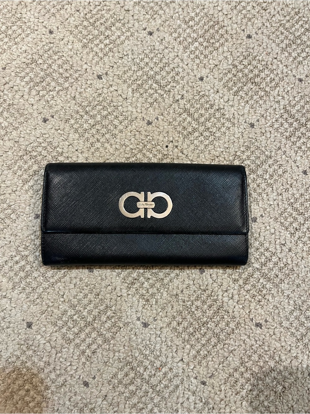 Salvatore Ferragamo Leather Continental Wallet.
